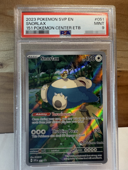 2023 Pokemon SVP 151 Promo: #051 Snorlax ex - Full Art - PSA 9 - Image 1