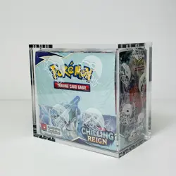 Pokemon Chilling Reign Booster Box 36 Packs New Factory Sealed + Acrylic Case - Image 1