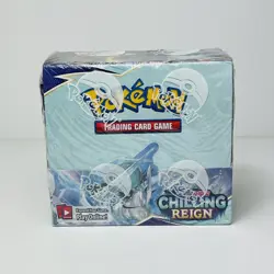 Pokemon Chilling Reign Booster Box 36 Packs New Factory Sealed + Acrylic Case - Image 3