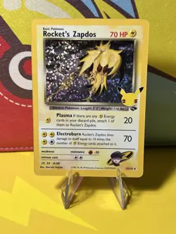 Pokemon TCG - Rocket's Zapdos 15/132 Celebrations: Classic Collection Holo NM - Image 1