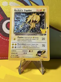 Pokemon TCG - Rocket's Zapdos 15/132 Celebrations: Classic Collection Holo NM - Image 3