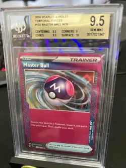 2024 Scarlet & Violet Series - Temporal Forces Master Ball #153 Ace Spec - Image 3