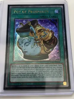 Yugioh Pot of Prosperity RA01-EN066 Quarter Century Secret Rare 1st Ed NM - Image 1