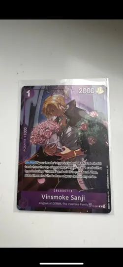 Vinsmoke Sanji Treasure Rare OP10-063 OP12 TR One Piece Alt Art NM - Image 3