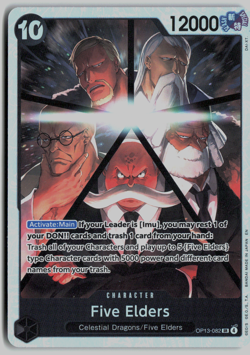 One Piece TCG - OP13-082 Five Elders SR x4 Playset - Carrying On His Will - Image 1