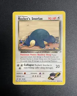 Rocket's Snorlax | 33/132 | Gym Heroes | Pokemon Card | MP - Image 1