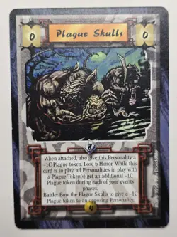 Plague Skulls (Anvil Of Despair) LP Legend the Five Rings L5R Light Play card 💀 - Image 1