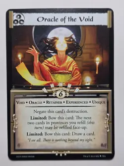 ORACLE OF THE VOID Ivory Arc Promo L5R Legend Five Rings ccg NM Near Mint card - Image 1