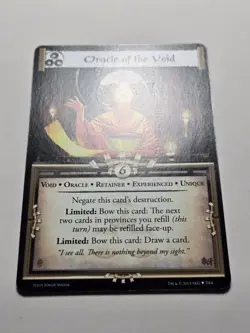 ORACLE OF THE VOID Ivory Arc Promo L5R Legend Five Rings ccg NM Near Mint card - Image 2