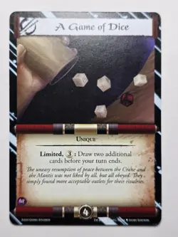 A Game Of Dice Ivory Arc Promo Legend of the Five Rings ccg L5R NM 👐DRAW CARDS - Image 1