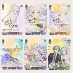 6×Frieren Beyond Journey's End Doujin Card Goddess Stroy Waifu Custom Holo - Image 1