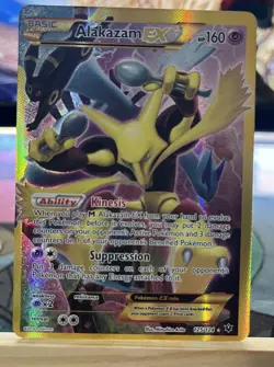 Pokemon TCG Alakazam EX Holo Ultra Rare 2016, 125/124 Card NM - Image 1