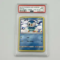 PSA 9 MT - Piplup #32 - Pokemon Card Toys-R-Us Stamped Holo Promo - Image 1