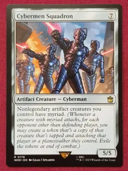 Magic The Gathering DOCTOR WHO CYBERMEN SQUADRON artifact card MTG - Image 1