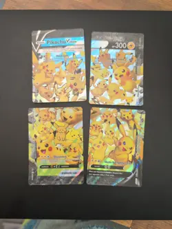 2021 Pikachu V-Union 4-card set Black Star Promo card SWSH139 SWSH142 Pokemon - Image 1