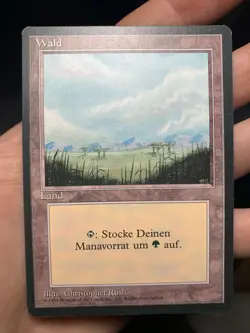 German FBB • Misprint Wald "Forest Plains" • NM / Unplayed • Mtg (13) - Image 1