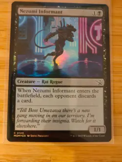 MTG Nezumi Informant (FOIL) 0120 March of the Machine M/NM Free UK P&P - Image 1
