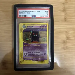 2002 POKEMON EXPEDITION #13 GENGAR-HOLO PSA 5 - Image 1