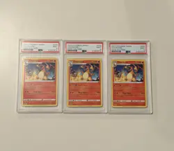 Lot Of 3 Charzard Vivid Voltage #025/185 2020 Pokemon SWSH PSA 9 Mint Sequential - Image 1