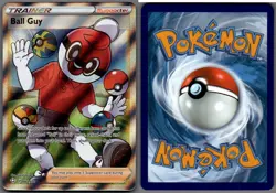 2021 Pokemon, Shining Fates, #065/072 Ball Guy, Full Art Holo Ultra Rare - Image 1