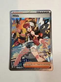 Pokemon Hilda 171/086 Special Illustration Rare Full Art Trainer White Flare - Image 1