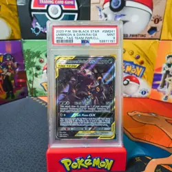 PSA 9 MINT Pokemon Sun & Moon Tag Team Promo Umbreon and Darkrai GX SM241 - Image 1