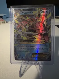 Pokemon M Gyarados EX 27/122 Breakpoint Ultra Rare Mega Holo 240 HP - Image 1