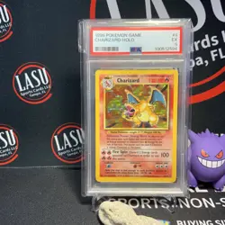 1999 Pokemon Game CHARIZARD #4 -HOLO GRADED PSA 5 EX - Image 1