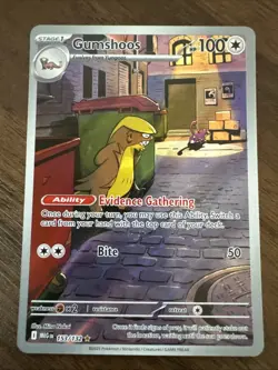 Pokemon Gumshoos 153/132 Me01: Mega Evolution Illustration Rare Holo - Image 1