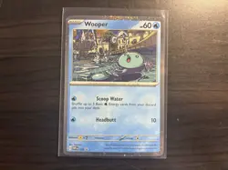 Wooper SVP155 Black Star Promo Cosmos Holo Pokemon Surging Sparks NM - Image 1