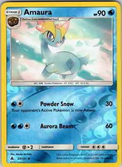 Amaura 27/131 SM - Forbidden Light Pokemon TCG LP - Image 1