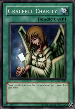Graceful Charity - Super Rare SDP-040 - MP - YuGiOh - Image 1