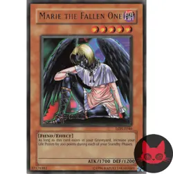 Yugioh Marie the Fallen One LON-E046 Rare NM - Image 1