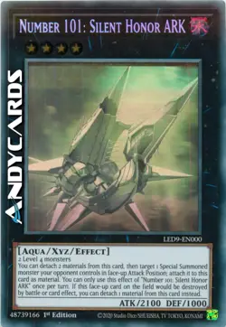 NUMBER 101: SILENT HONOR ARK • Rara Ghost • LED9 EN000 • 1Ed • YUGIOH! ANDYCARDS - Image 1