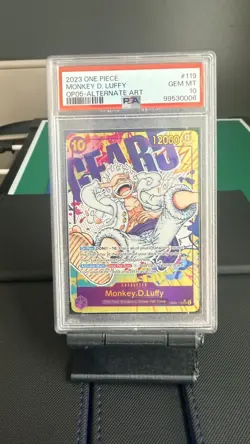 2023 One Piece Monkey.D.Luffy Alt Art OP05-119 Awakening of the New Era PSA 10 - Image 3