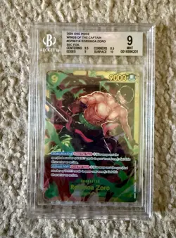 2024 One Piece Roronoa Zoro OP06-118 SEC Wings of the Captain BGS 9 - Image 1