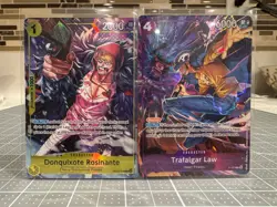Rosinante & Trafalgar Law Illustration Box Volume 6 Promos OP12-108 & P-093 - Image 1