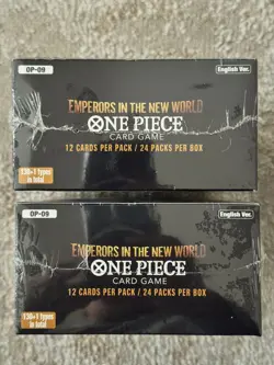 2 x One Piece Card Game OP-09 Emperors in the New World Booster Box English - Image 3