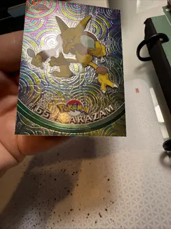 Pokemon #65 Alakazam Card Foil Holo Topps Chrome 2000 TV Animation Series 1 - Image 5