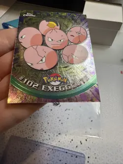 Pokemon #102 Exeggcute Card Topps Chrome 2000 TV Animation Edition - Image 4
