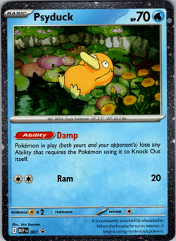 Psyduck - MEP007 - Cosmos Holo, Mega Evolution Blister - Pokemon Card - NM - Image 1