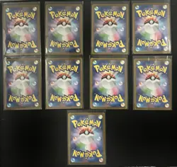 Pokemon Center x Yu Nagaba Eevee Eeveelutions 9 Card Set Japanese - Image 2