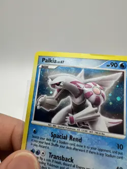 Palkia DP27 Black Star Promo Holo Diamond & Pearl Pokemon Card 2008 Corner Swirl - Image 3