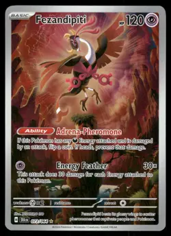 Pokemon Cards Fezandipiti 073/064 Shrouded Fable Illustration Rare NM - Image 1