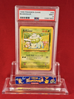 1999 Pokemon Base BULBASAUR Card #44/102 PSA 9 - Image 1