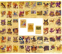 ●Rare GX Golden 100 Cards Pack, TCG Card Box for Kids, Includes Assorted Rare - Image 1