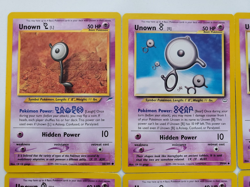 Lot of 12 Unown Vintage Cards LP/MP Pokemon TCG - Image 2