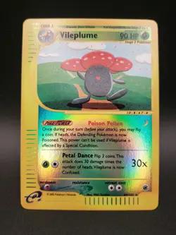 Vileplume 69/165 Expedition Reverse Holo Rare Pokemon Card Vintage LP - Image 1