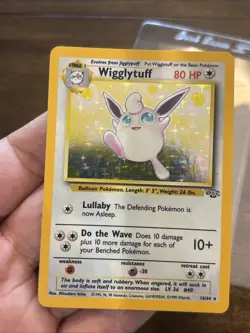 Wigglytuff 16/64 Holo Card Rare Jungle Unlimited Pokemon TCG 1999 WOTC NM WOW - Image 1