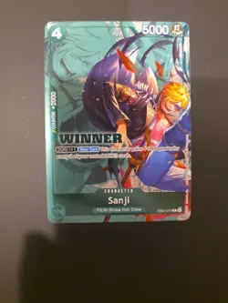 Sanji "WINNER" EB01-014 English One Piece Card Game A - Image 1